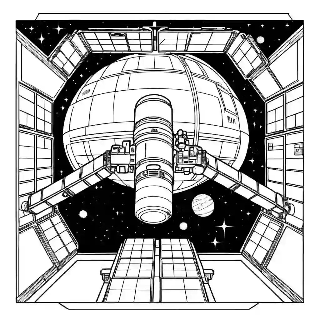 The International Space Station coloring pages